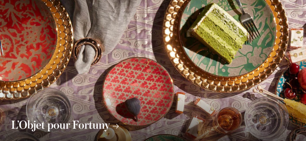 Les motifs iconiques de Fortuny pour L'OBJET